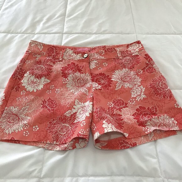 Isaac Mizrahi Floral Shorts Women 8 - Picture 2 of 8